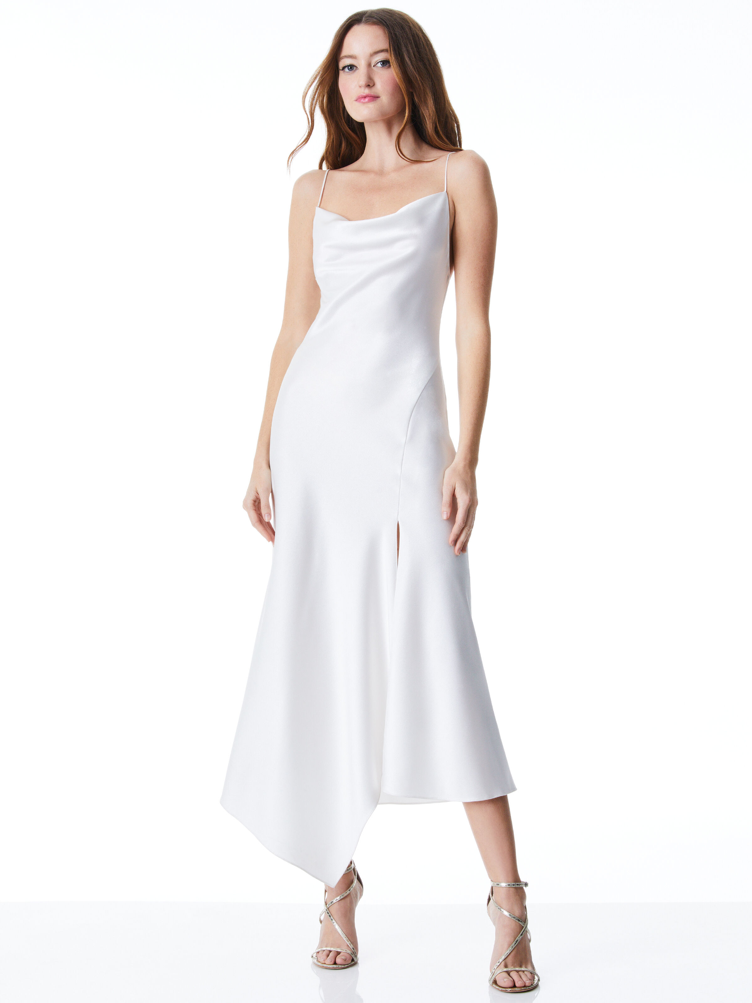 alice and olivia white dress